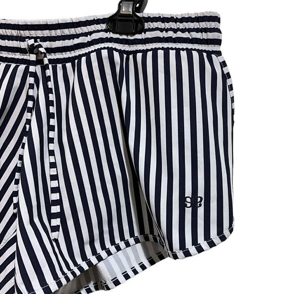 ALBION Pana Stripe Sprinter Shorts Panty Lined Size Medium - Picture 4 of 10